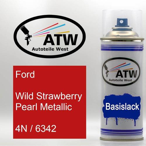 Ford, Wild Strawberry Pearl Metallic, 4N / 6342: 400ml Sprühdose, von ATW Autoteile West.